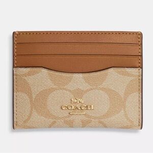 COACH | Slim Id Card Case In Signature Canvas